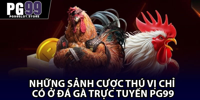 Những sảnh cược thú vị chỉ có ở đá gà trực tuyến PG99