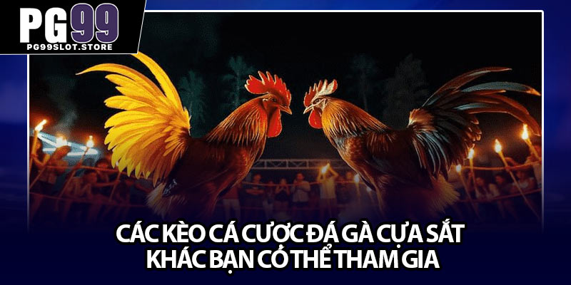 Các kèo cá cược đá gà cựa sắt khác bạn có thể tham gia